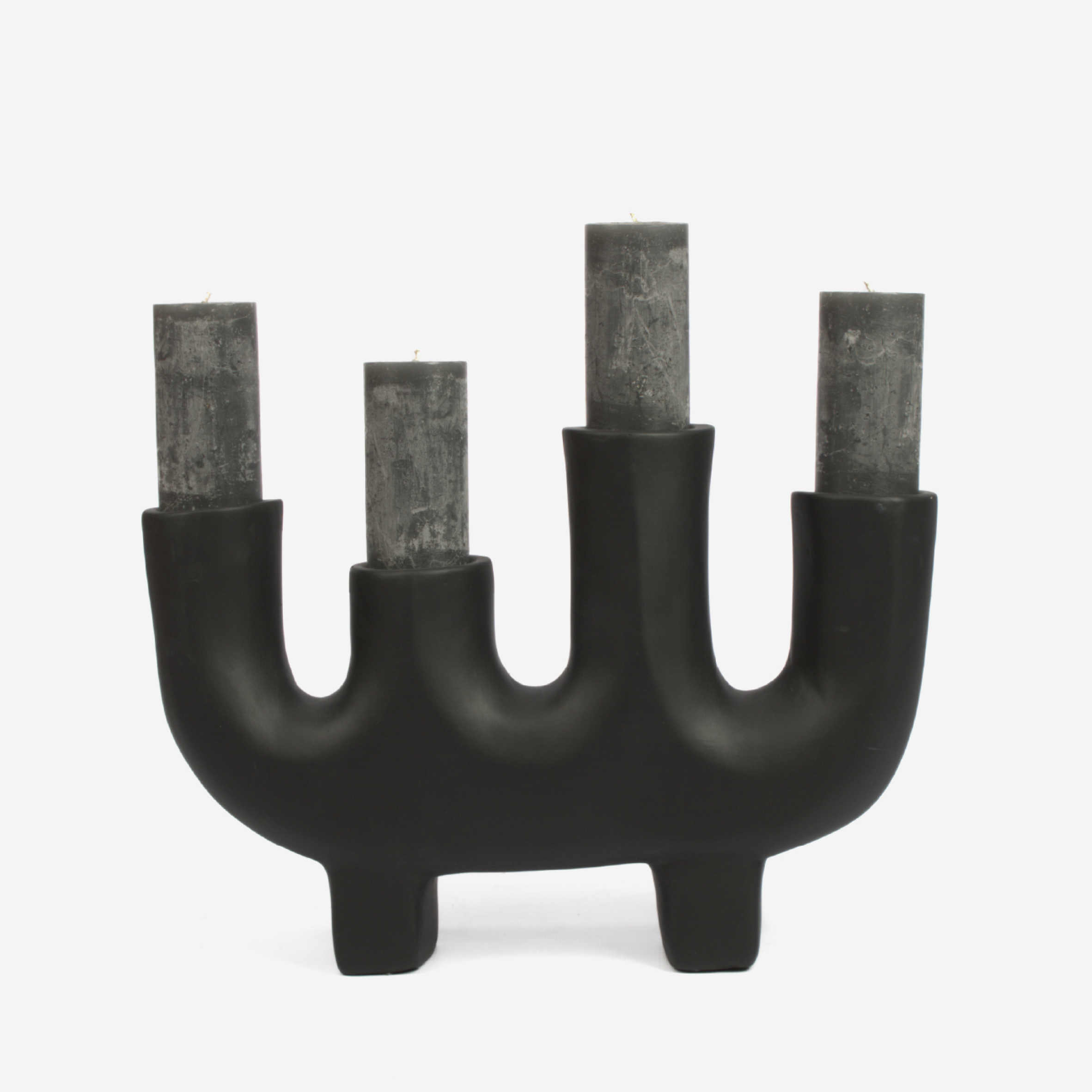 Forest Candle Holder - Black