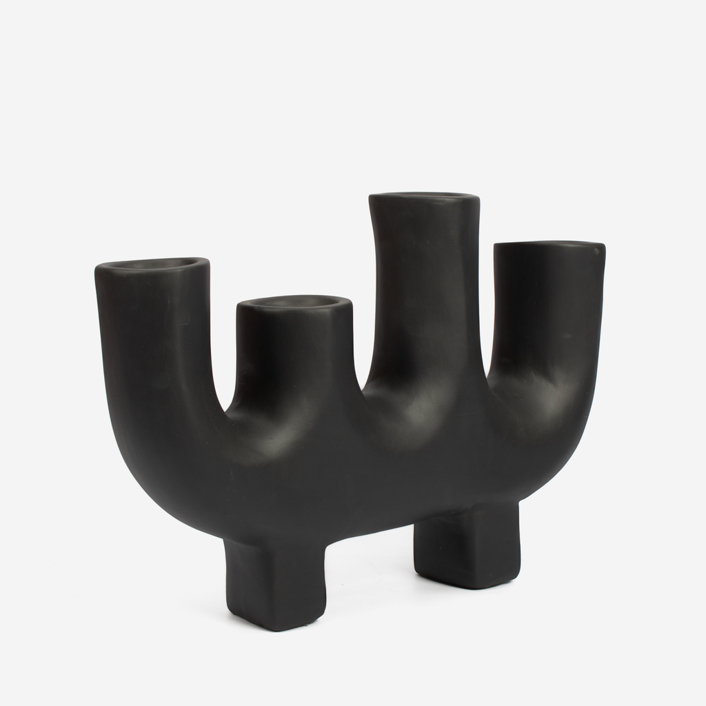 Forest Candle Holder - Black