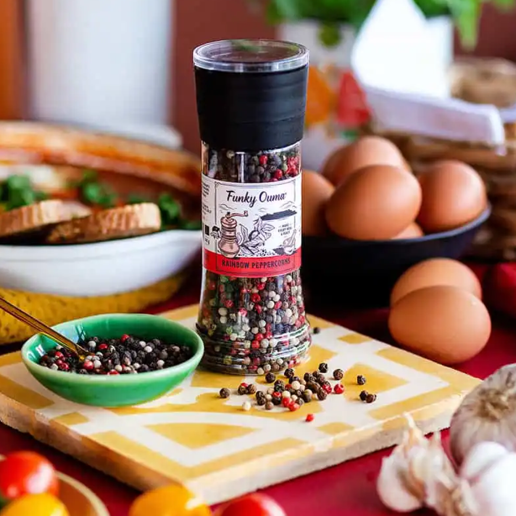 Funky Ouma Grinder - Rainbow Peppercorns
