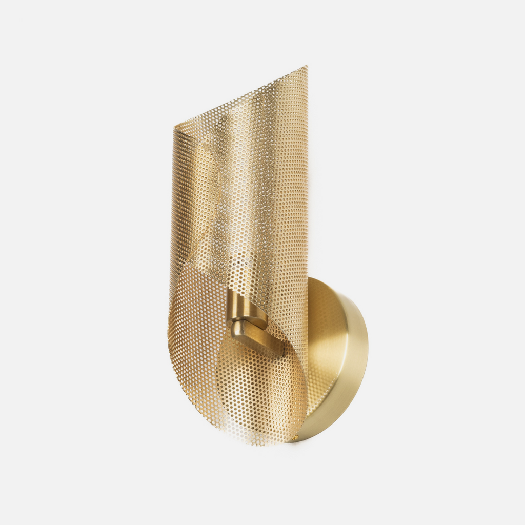 Gold Mesh Wall Sconce