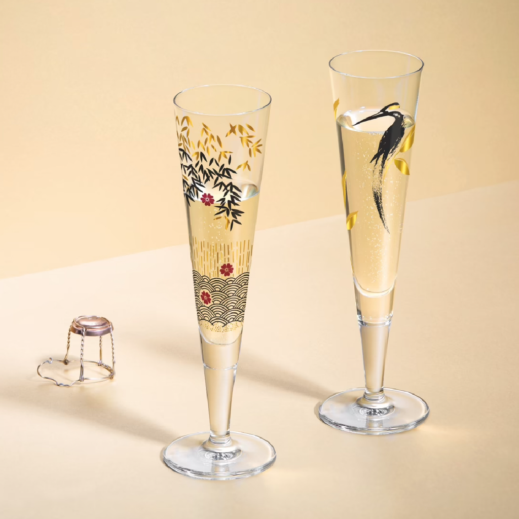GoldNight Champagne Glass - Andrea Arnolt