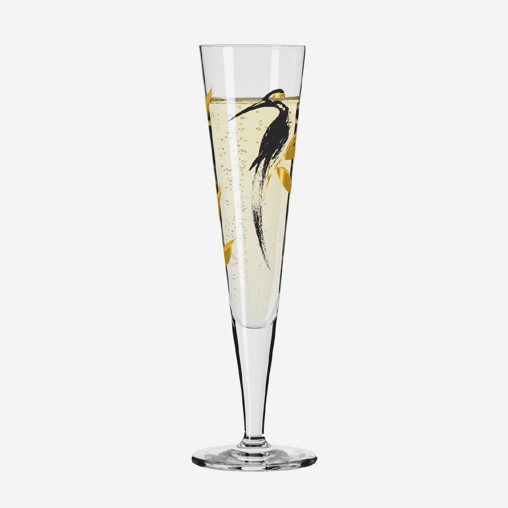GoldNight Champagne Glass - Andrea Arnolt