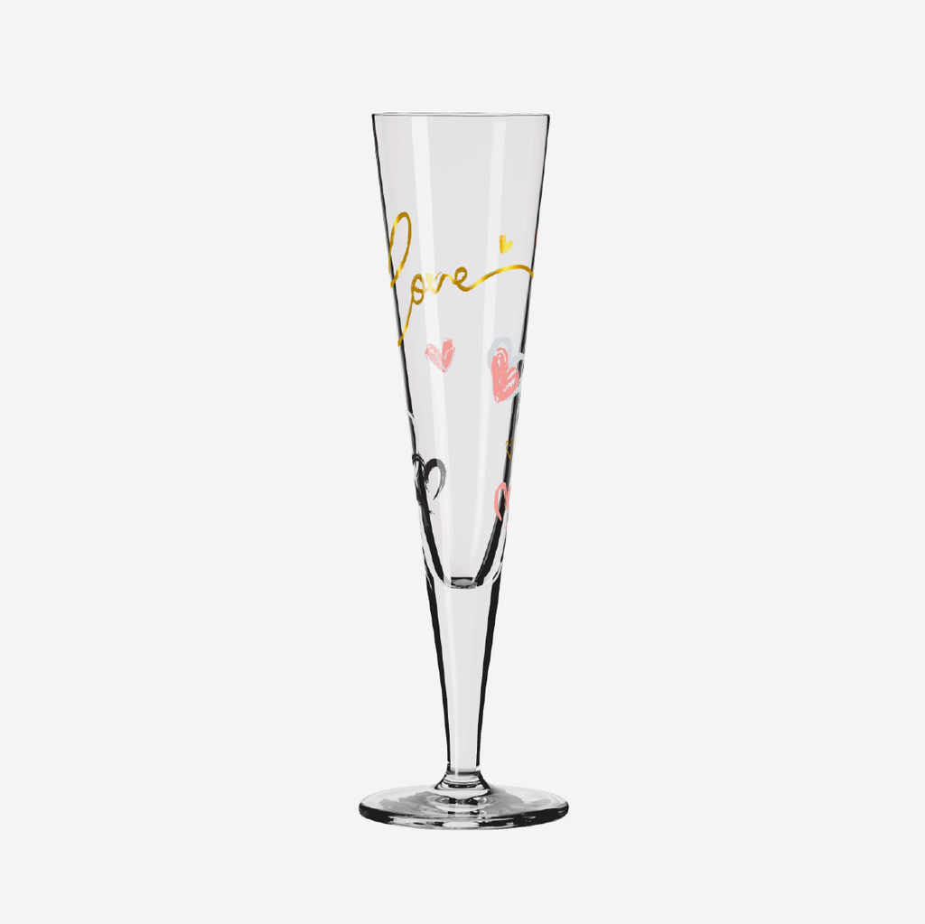 GoldNight Champagne Glass Set Of 2 - Carolin Oliveira