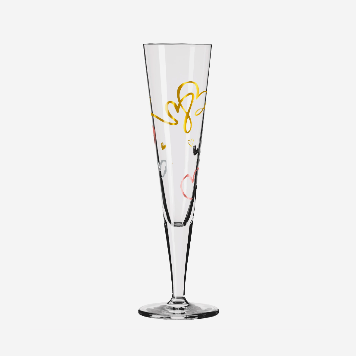 GoldNight Champagne Glass Set Of 2 - Carolin Oliveira