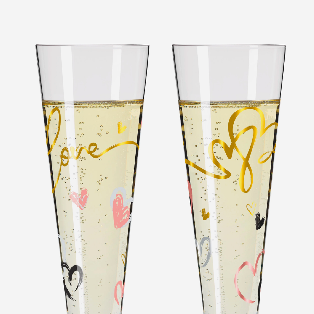 GoldNight Champagne Glass Set Of 2 - Carolin Oliveira