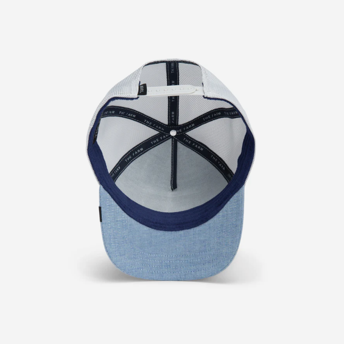 Rooster Fan Institution Ball Club Trucker - White & Blue