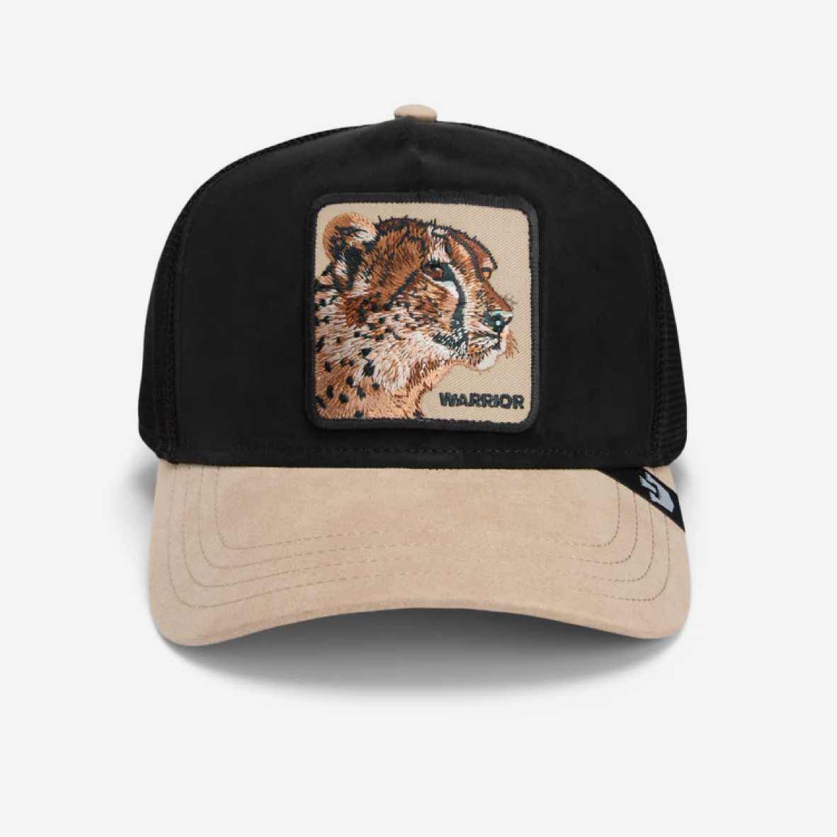 The Suede Cheetah Trucker - Black & Tan