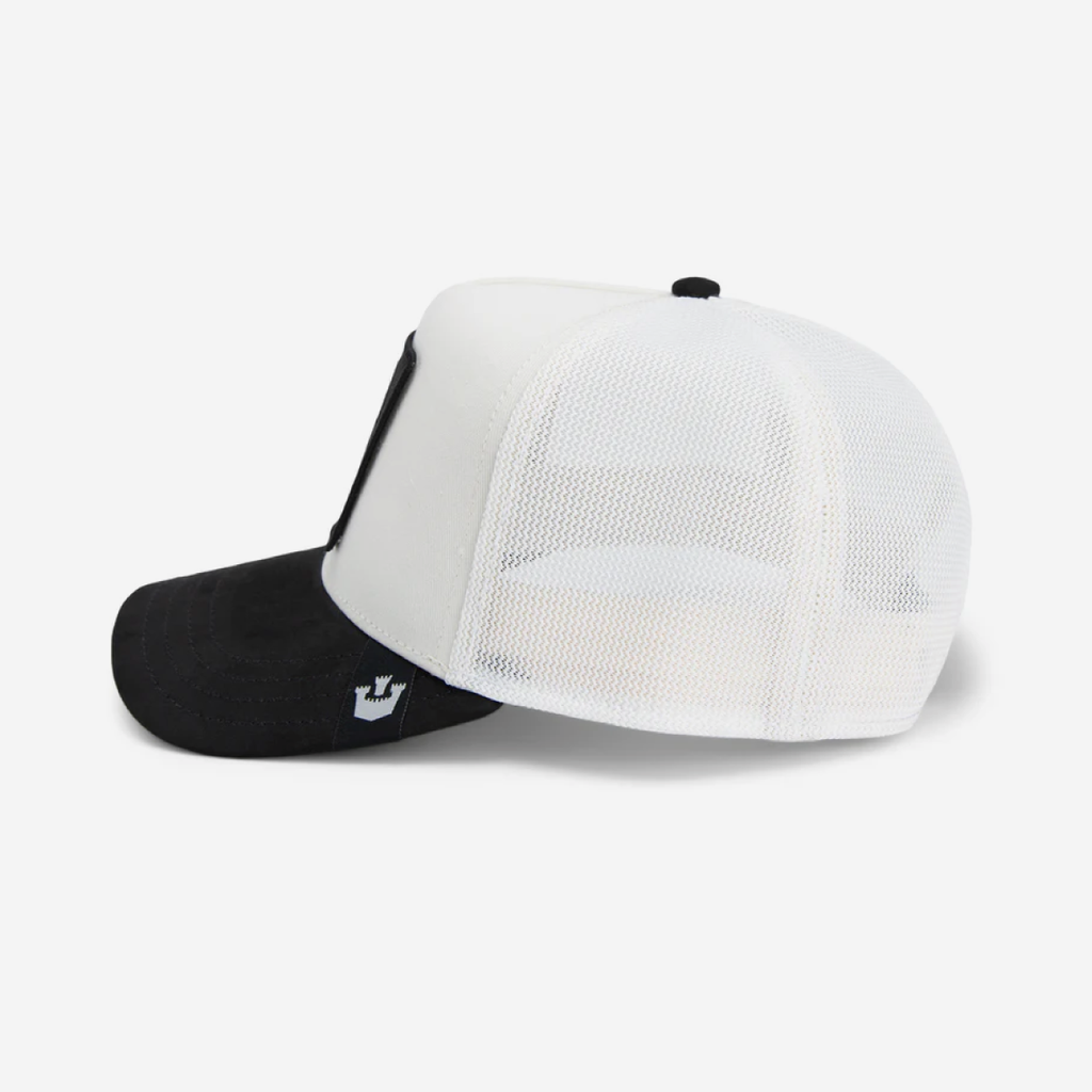 The Suede Scorpion Trucker - Black & White