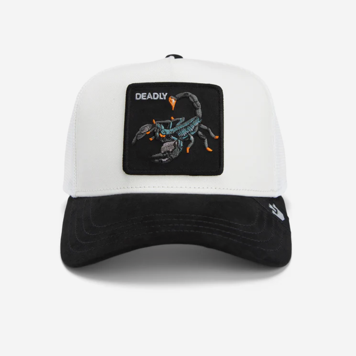 The Suede Scorpion Trucker - Black & White