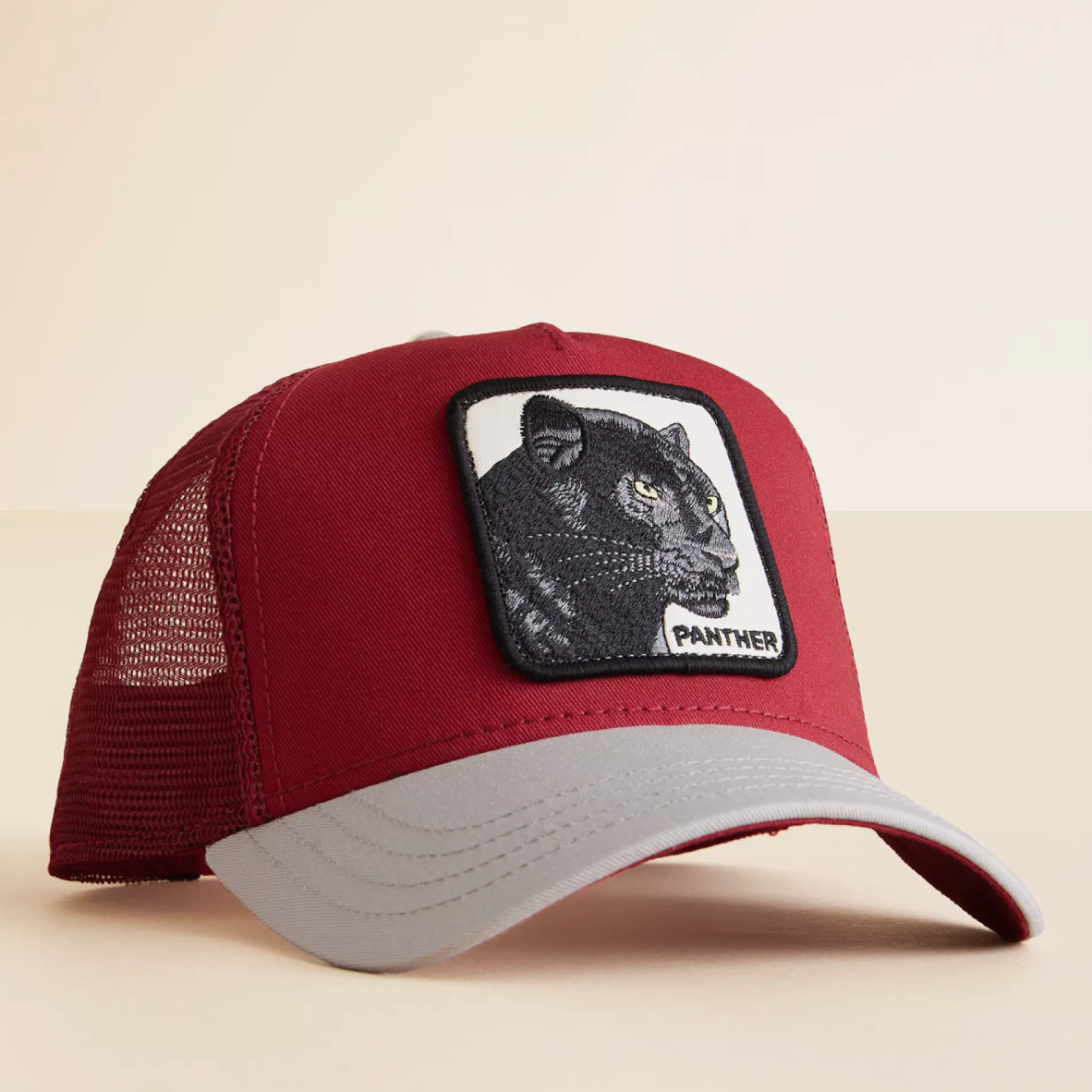 The Black Panther Trucker - Burgundy