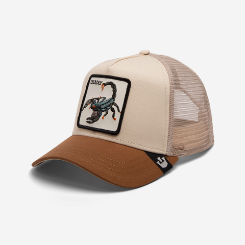 The Deadliest Scorpion Trucker - Taupe & Tan