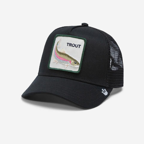 The Trout Fish Trucker - Black