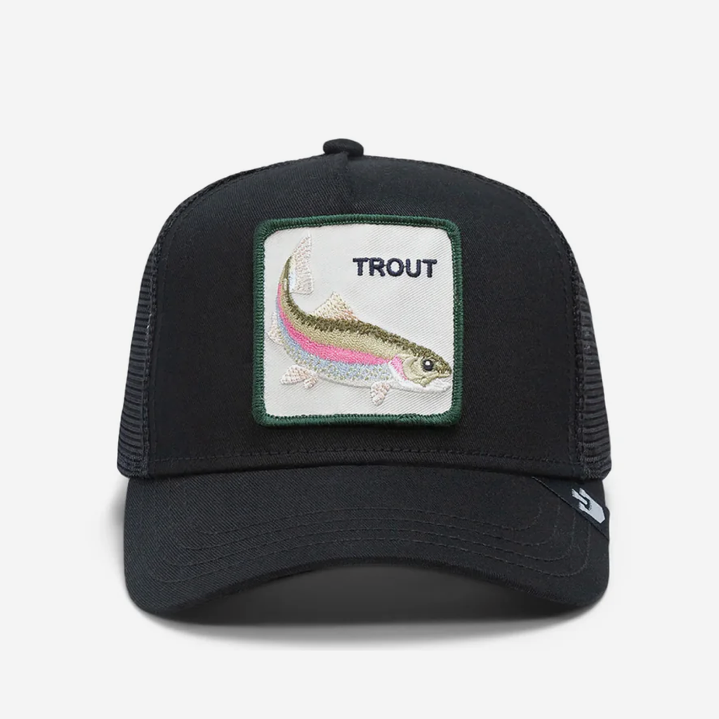 The Trout Fish Trucker - Black