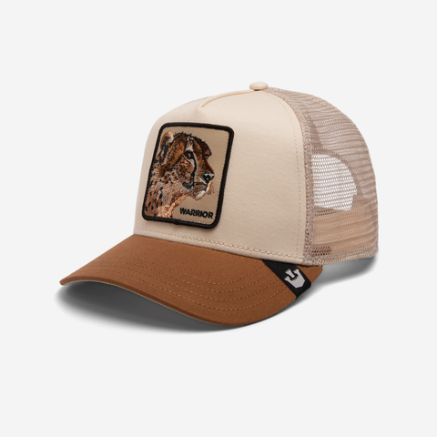 The Warrior Cheetah Trucker - Taupe & Tan