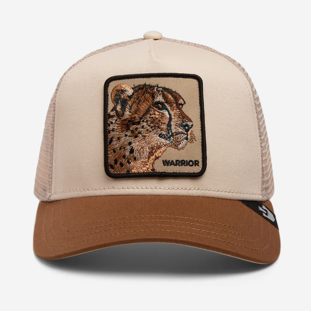 The Warrior Cheetah Trucker - Taupe & Tan