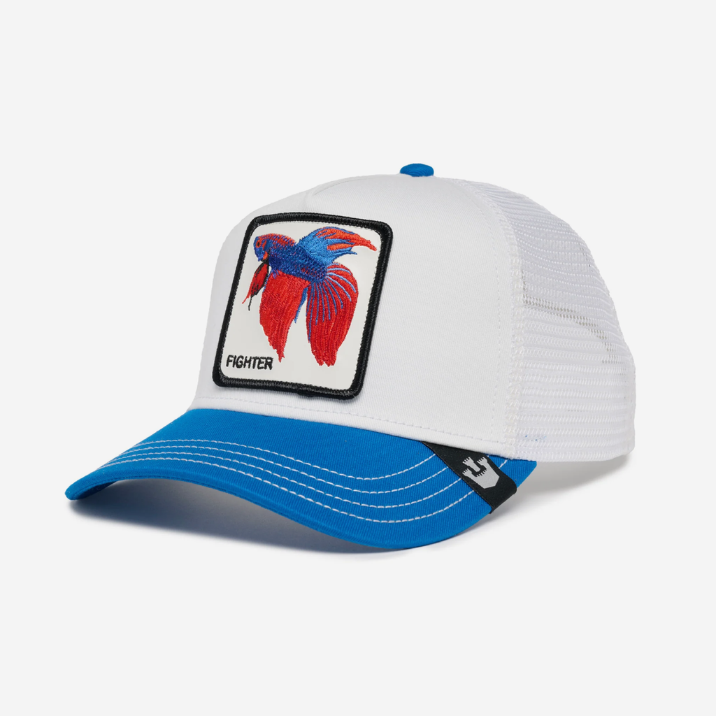 The V2 Fighter Trucker - White & Blue
