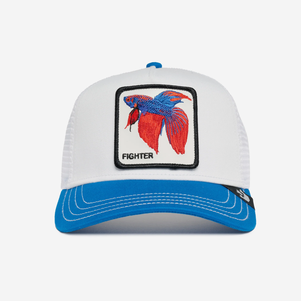 The V2 Fighter Trucker - White & Blue