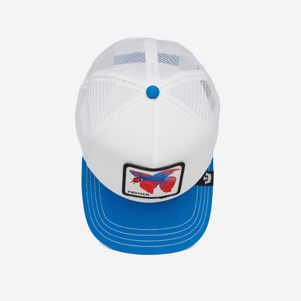 The V2 Fighter Trucker - White & Blue