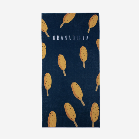 Granadilla Beach Towel - Navy Lollies