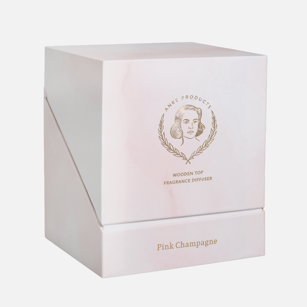 Grande Wooden Top Diffuser - Pink Champagne 1L