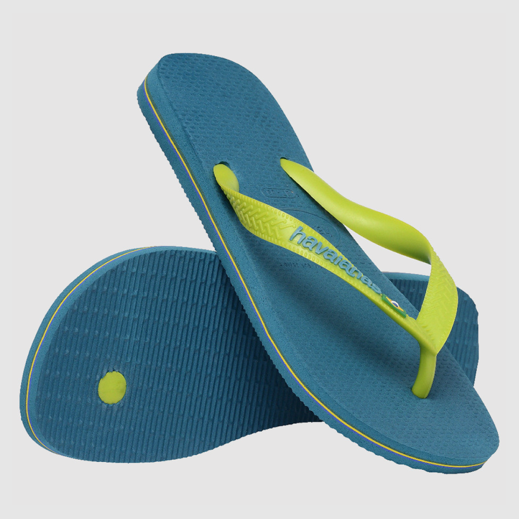 Havaianas Brazil Logo - Amazonite Blue