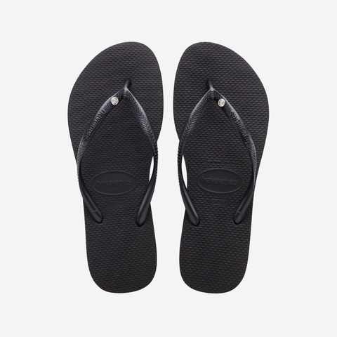 Havaianas Slim Crystal Swarovski - Black