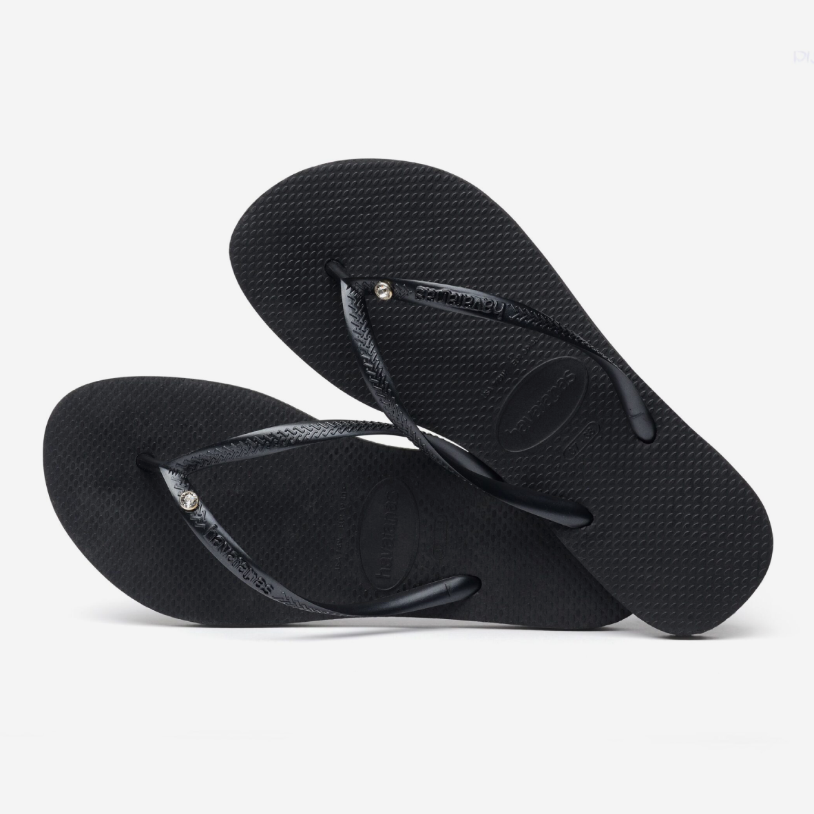 Havaianas Slim Crystal Swarovski - Black