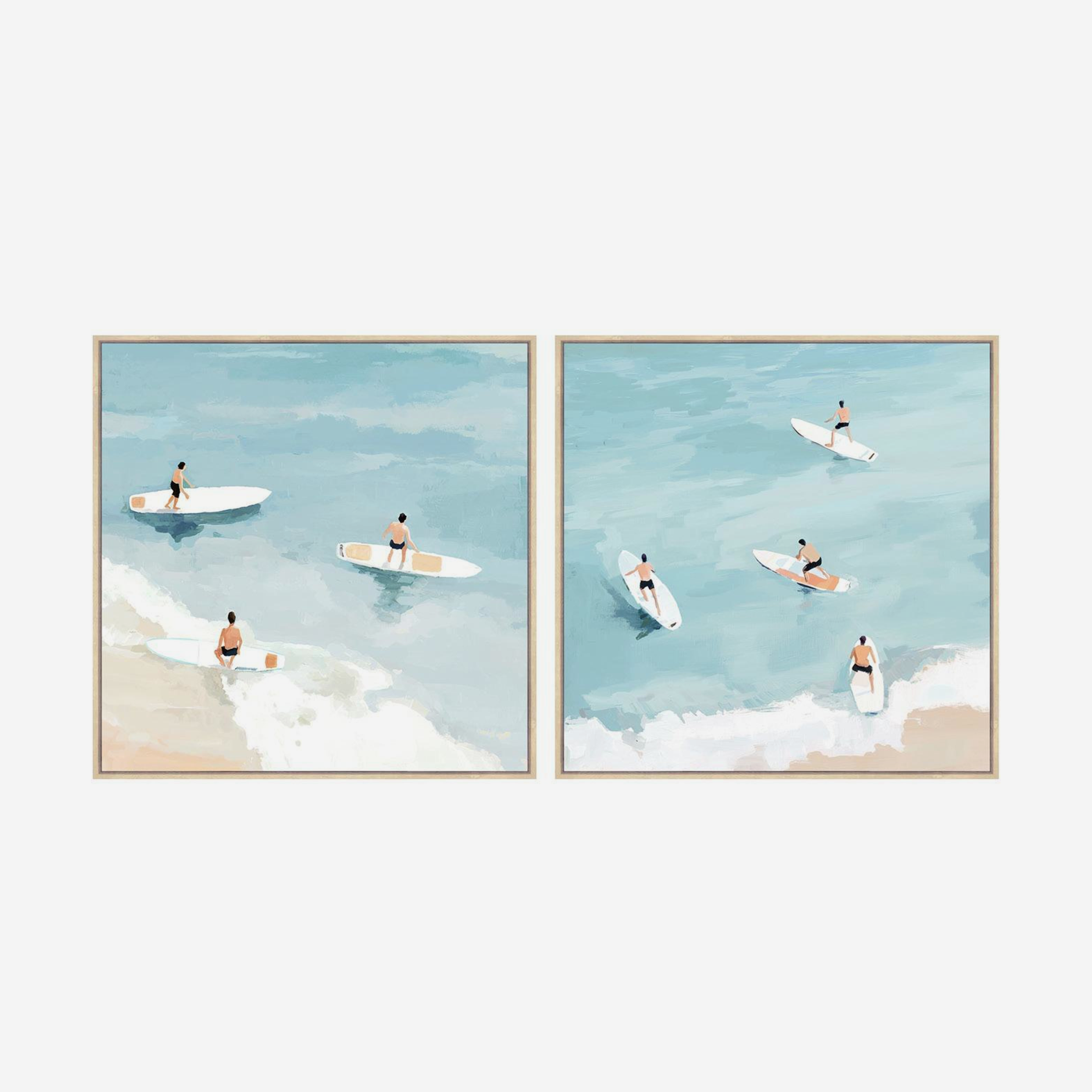 Hertex Wall Art - Surfers Side Up Set of 2 in Calypso