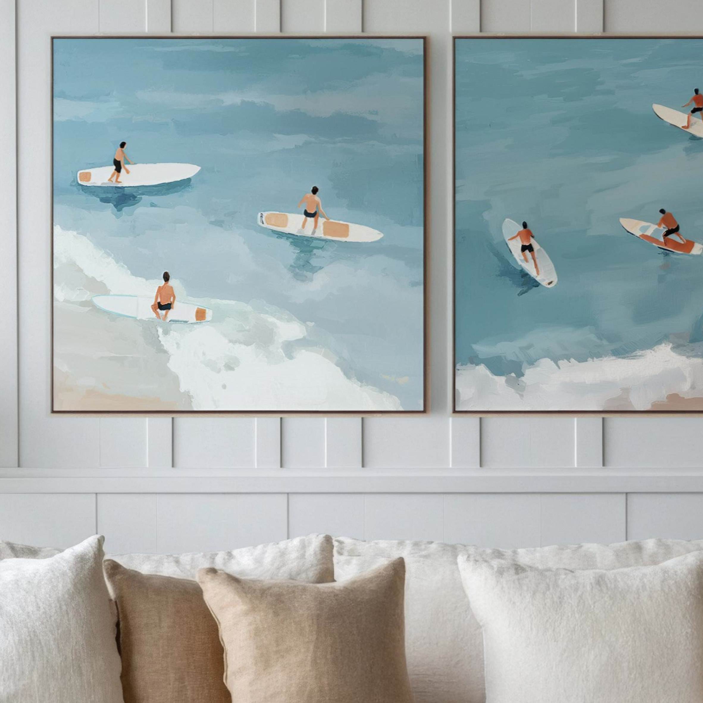 Hertex Wall Art - Surfers Side Up Set of 2 in Calypso