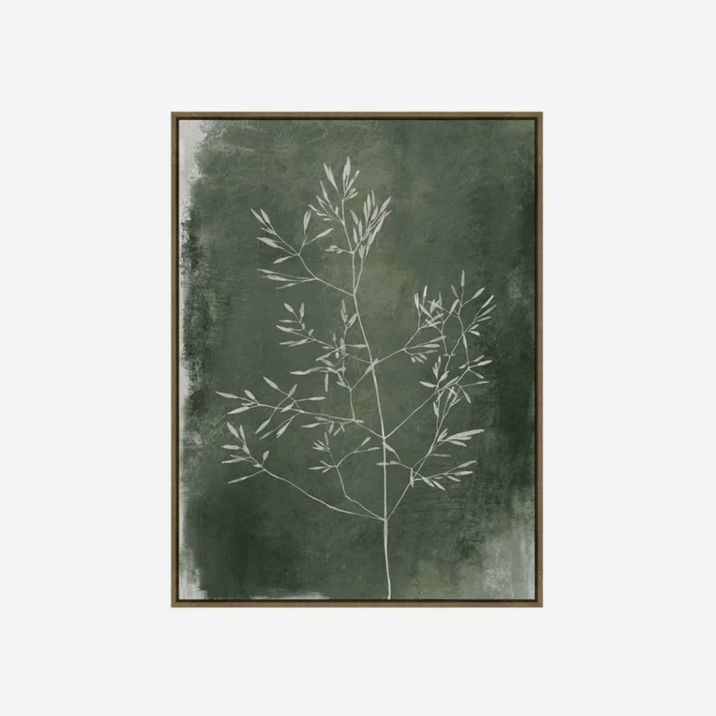 Hertex Wall Art - Twin Foliage Set In Evergreen