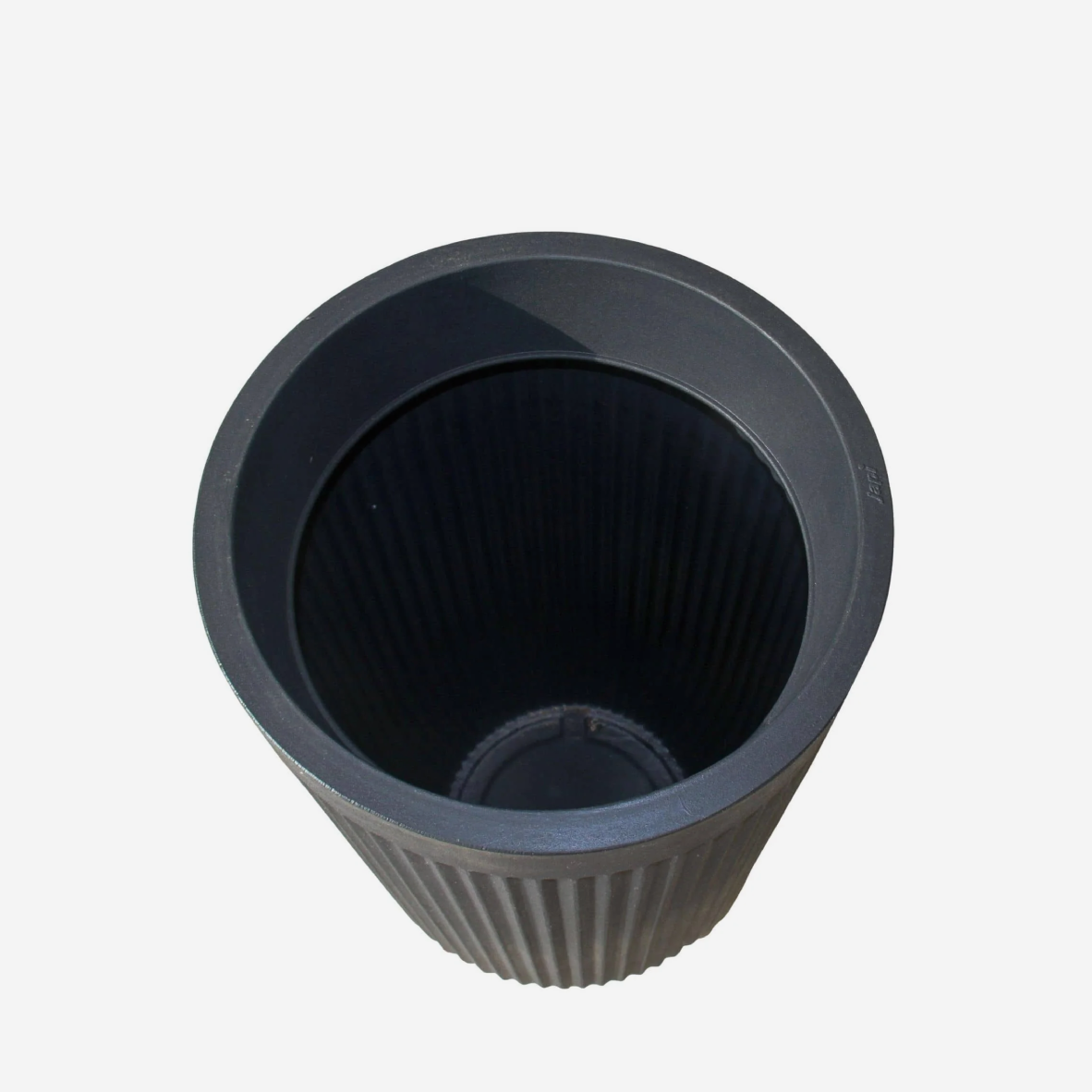 Flute Tall Planter - Lead