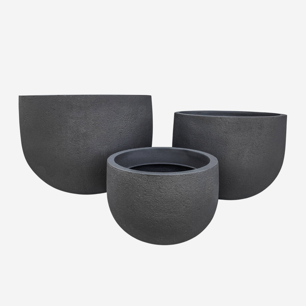 Bullet Round Planter - Lead