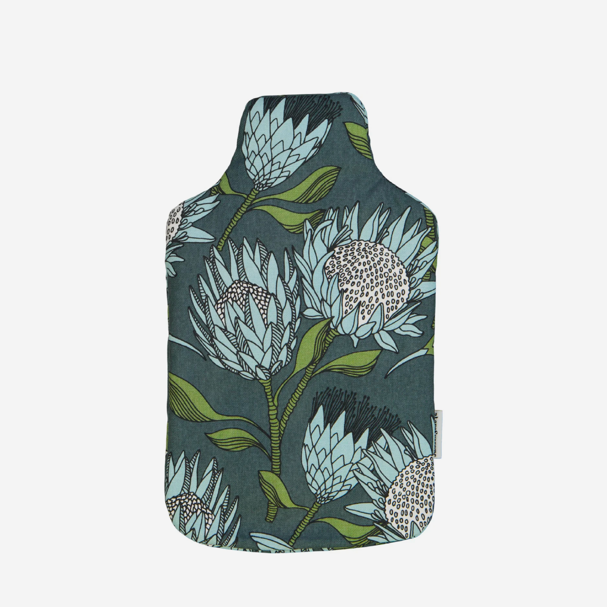 Hot Water Bottle Cover - Protea Blue
