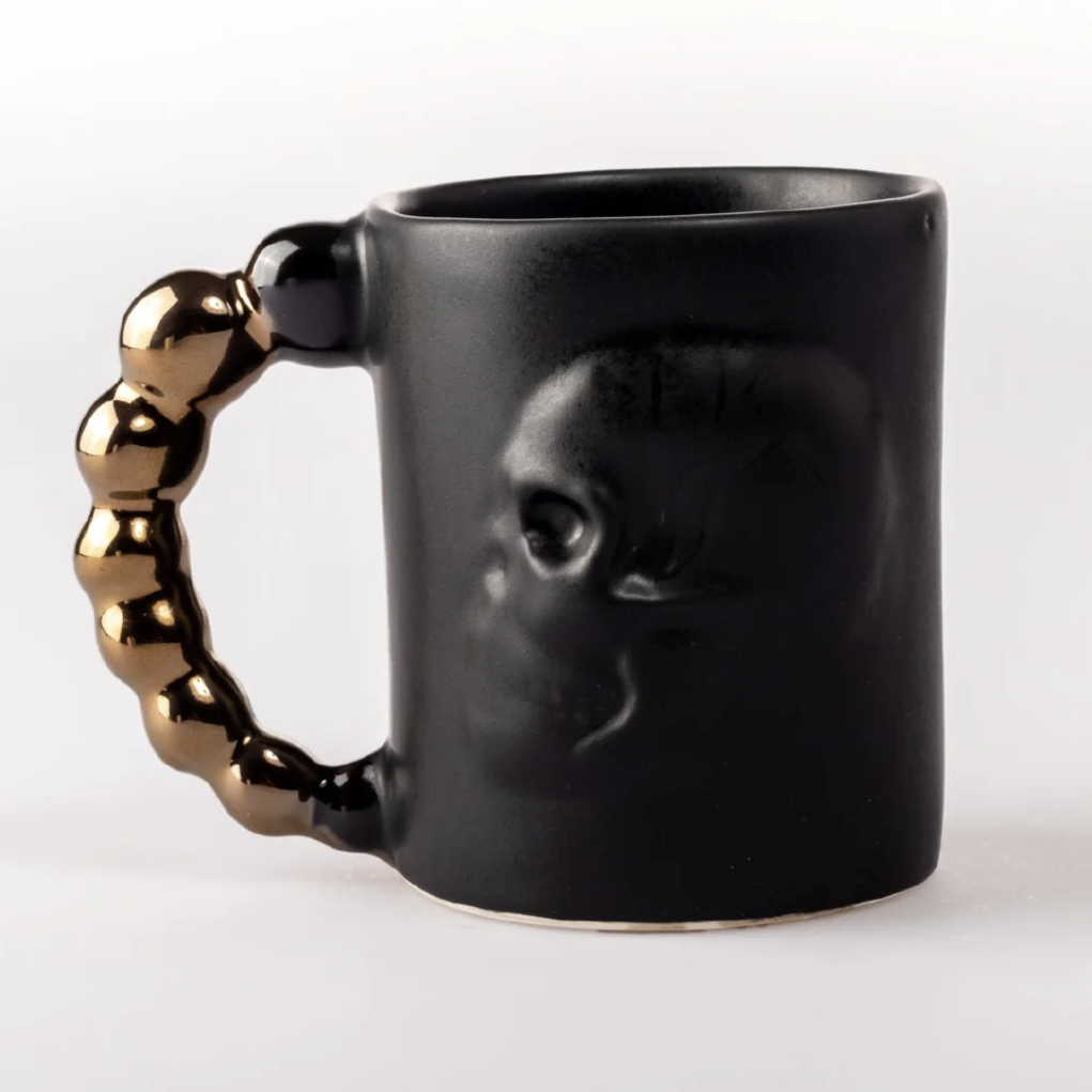 Human Skull Mug - Black