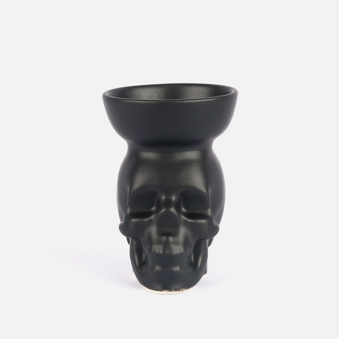 Human Skull Bowl Small - Black