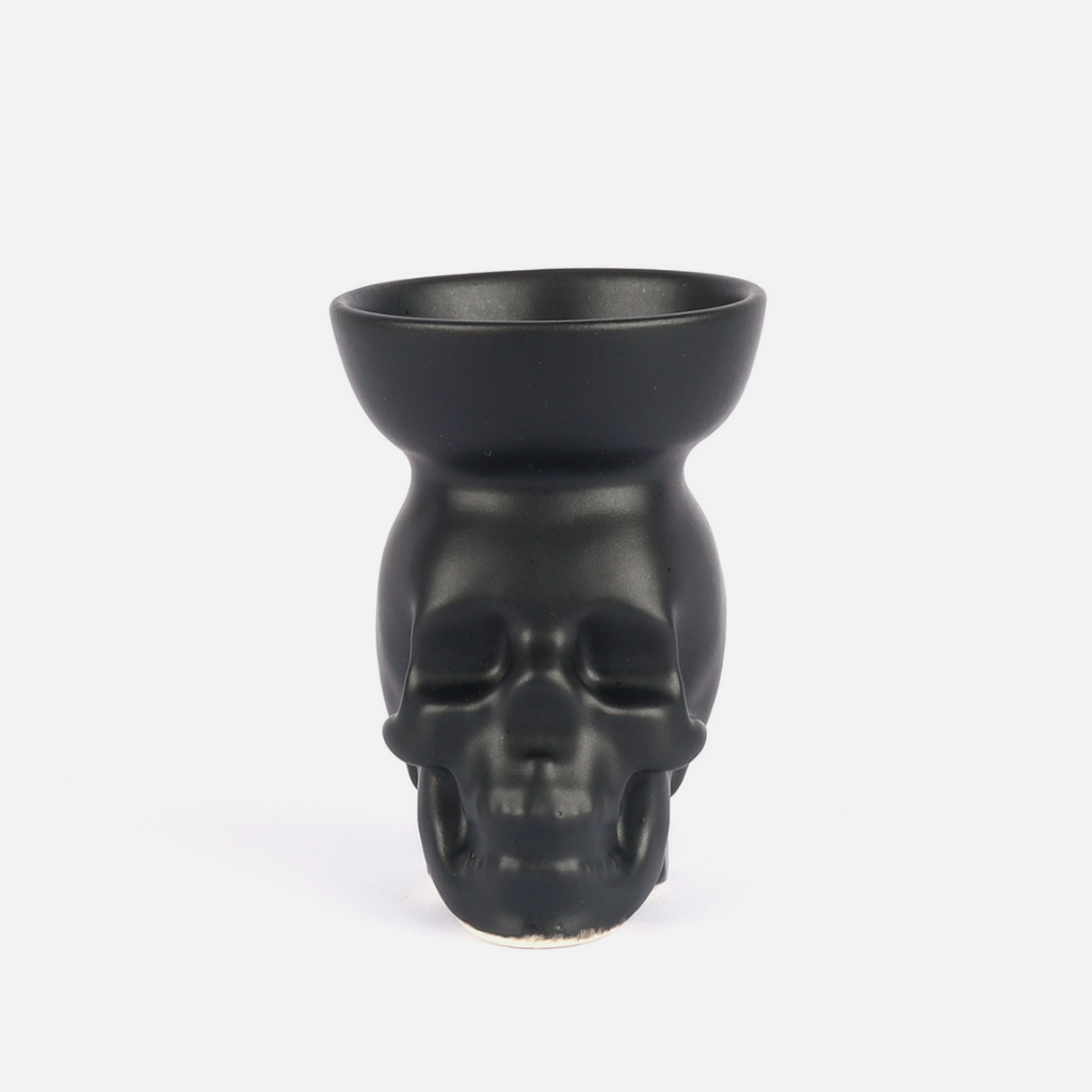 Human Skull Bowl Small - Black