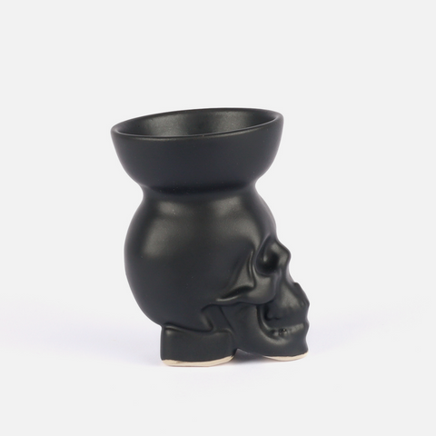 Human Skull Bowl Small - Black