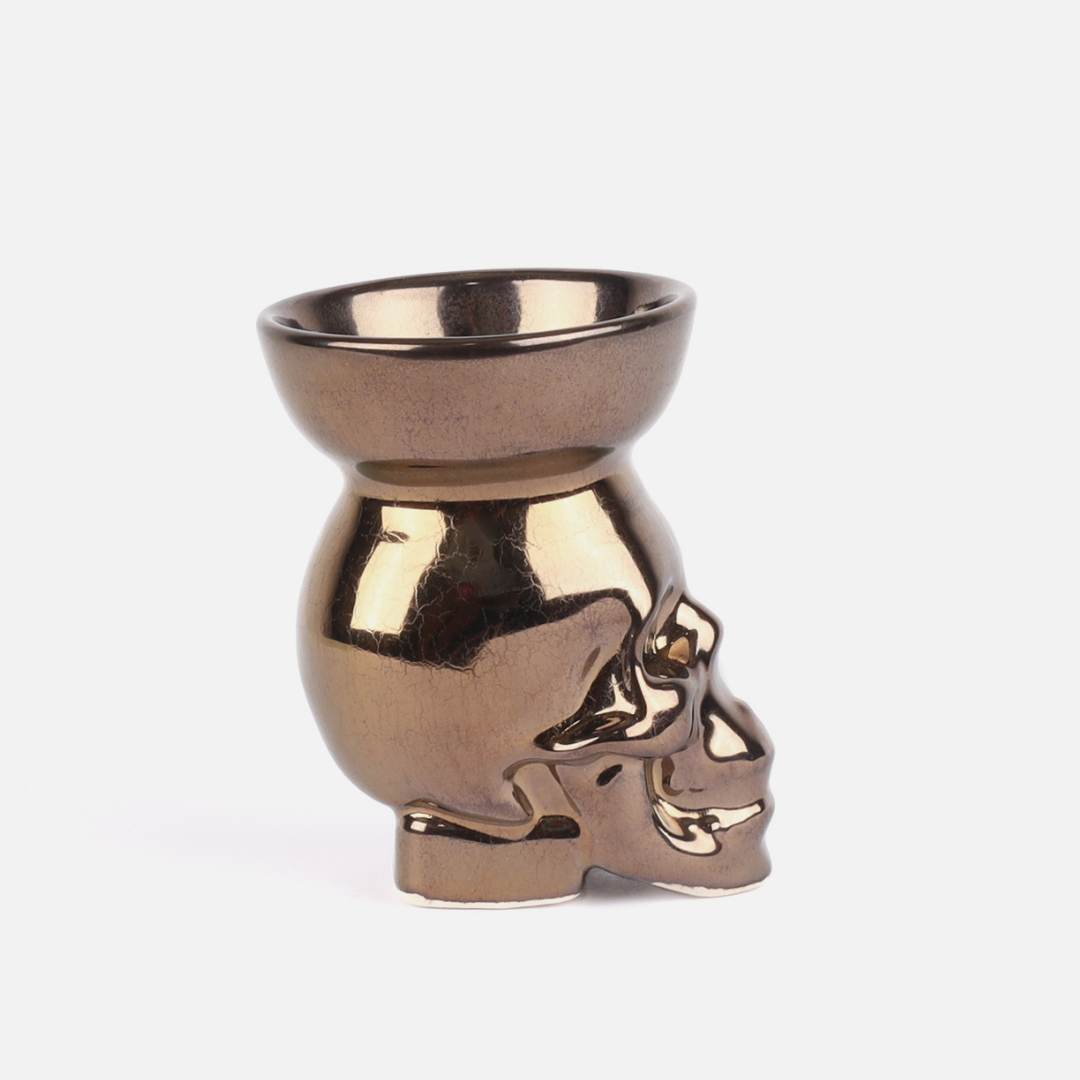 Human Skull Bowl Small  - Bronze