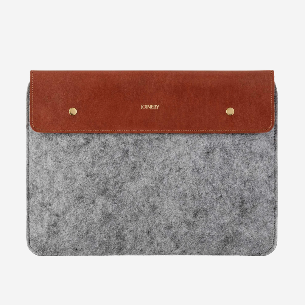 Laptop Pouch - Felt + Leather