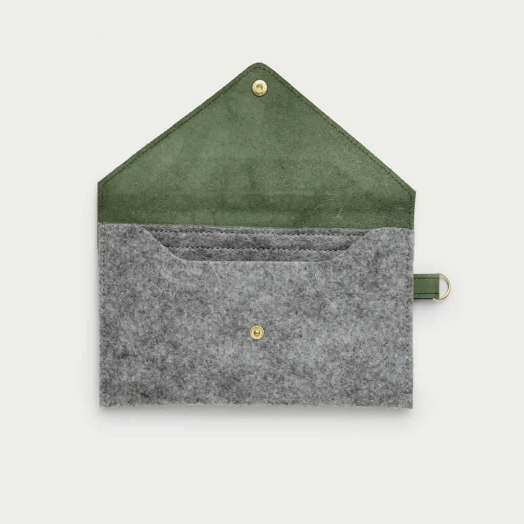 Wallet Pouch - Leather + Felt