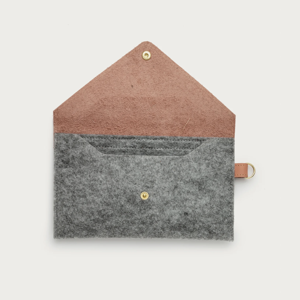 Wallet Pouch - Leather + Felt