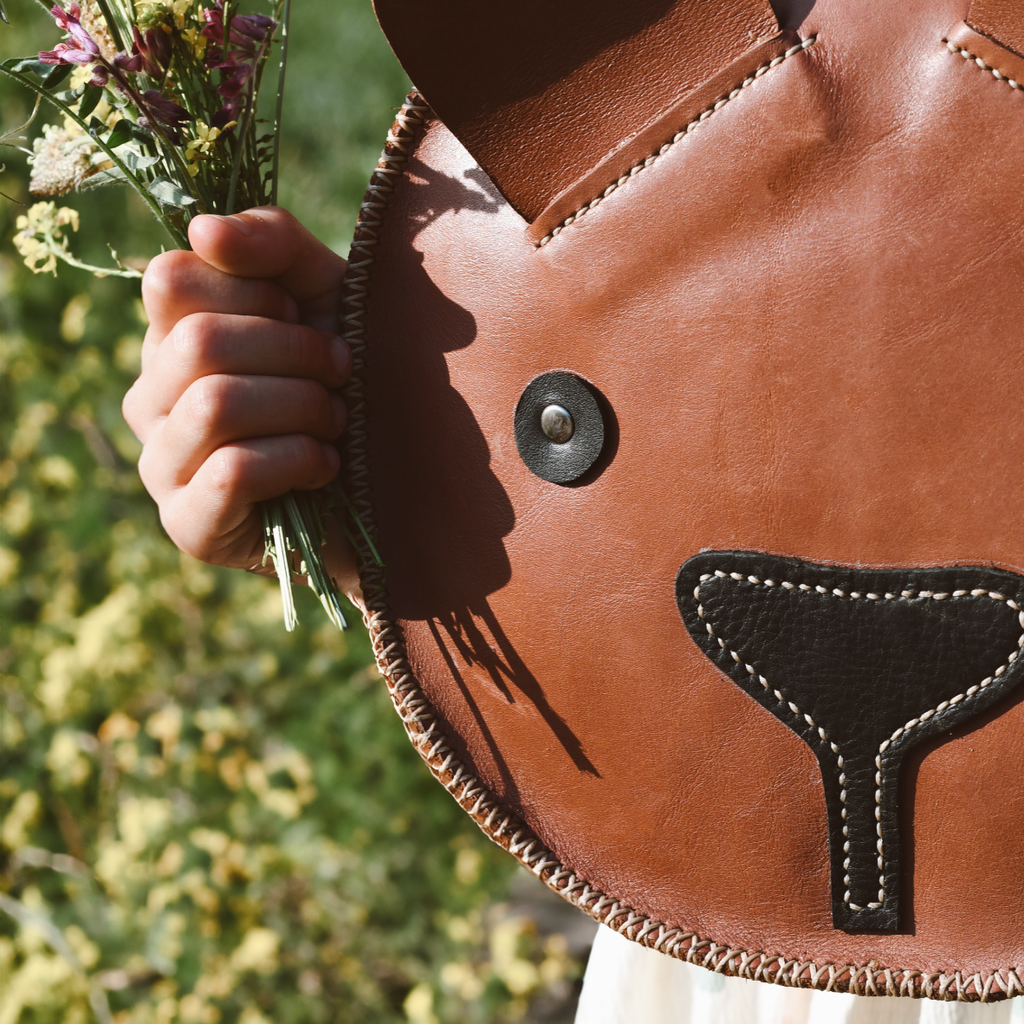The Leather Backpack - Bear