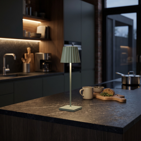 Plissé Rechargeable Table Lamp Combo