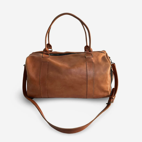 The Leather Duffel Bag - Tan