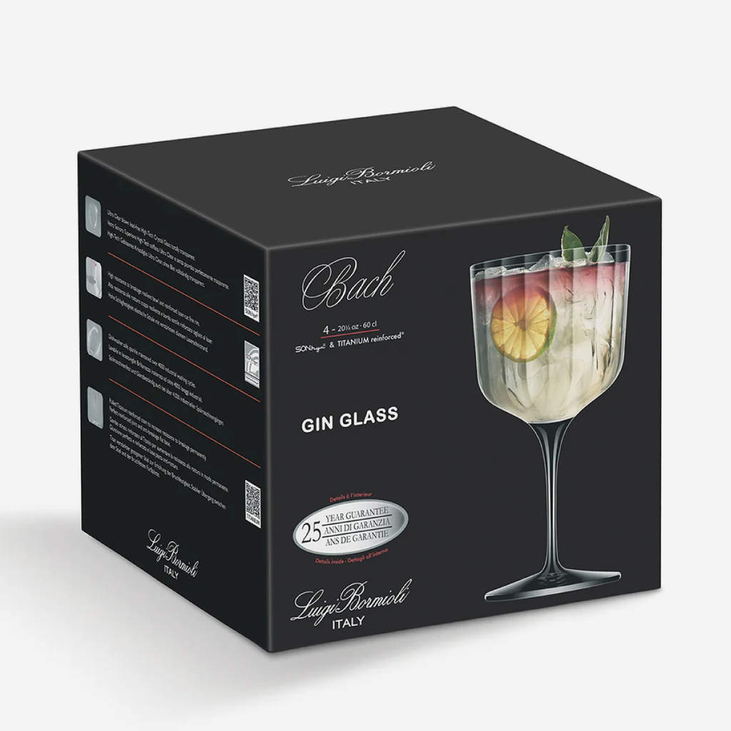 Luigi Bormioli Bach Gin Glass Set Of 4