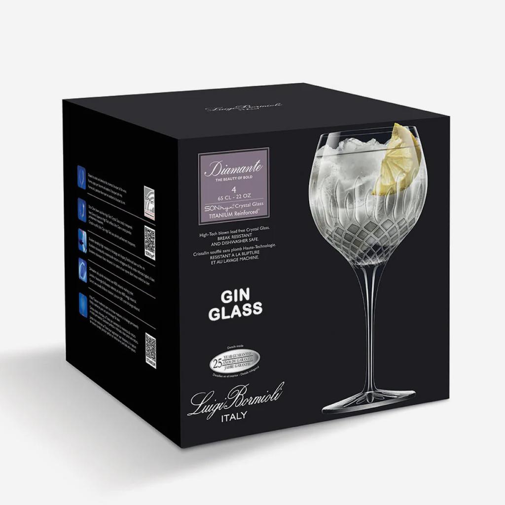 Luigi Bormioli Diamante Gin Glass Set Of 4