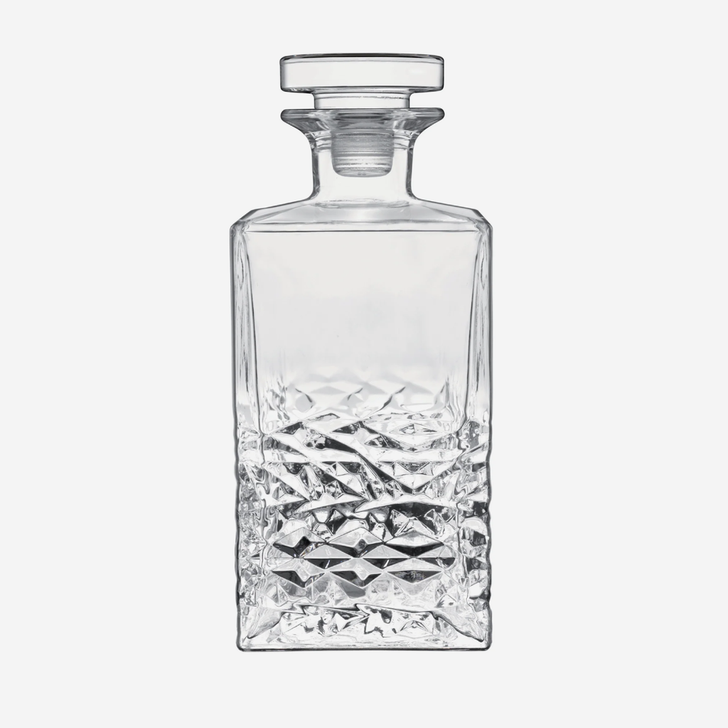 Luigi Bormioli Mixology Textures Whiskey Decanter With Stopper