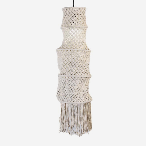 Macrame Lampshade - Natural