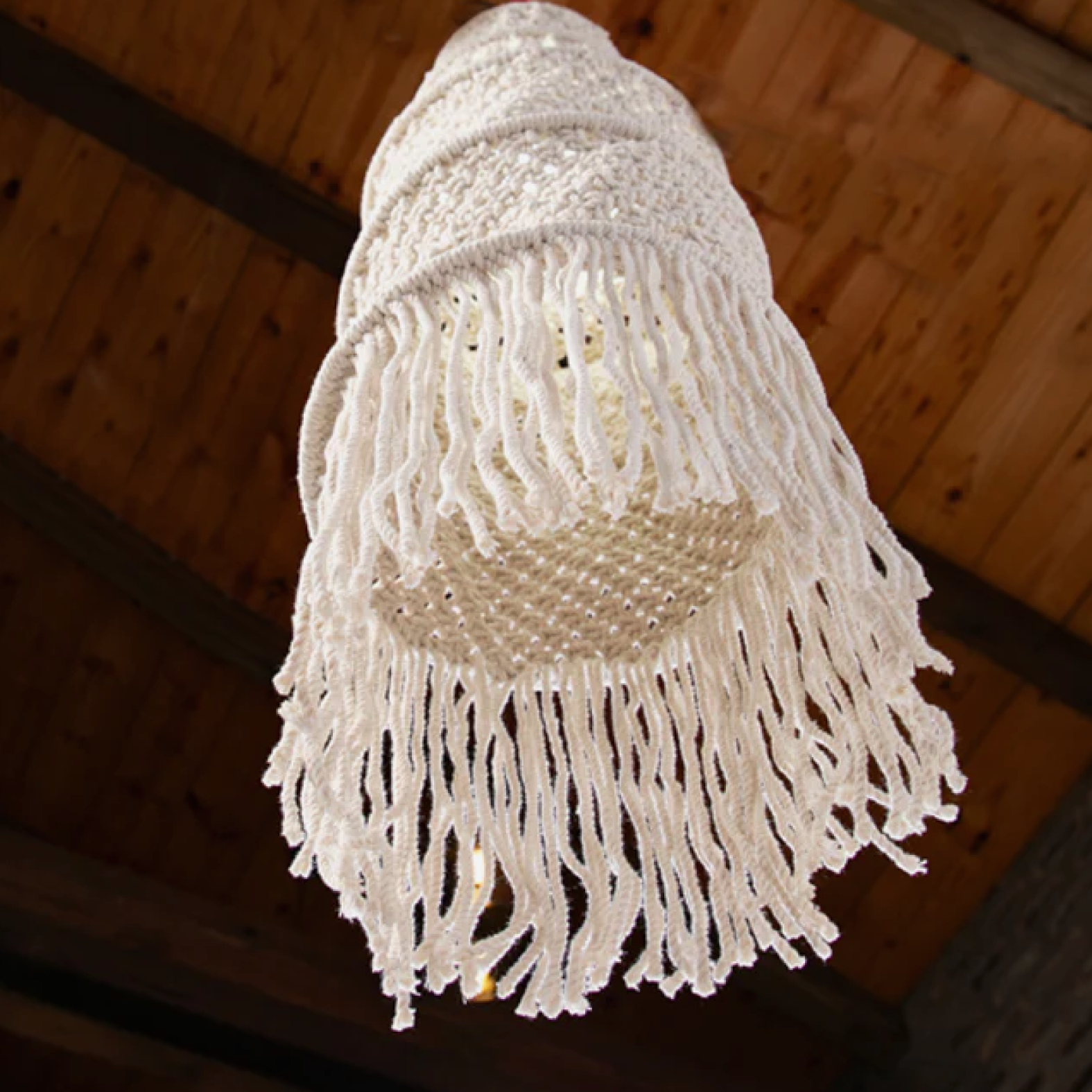 Macrame Lampshade - Natural