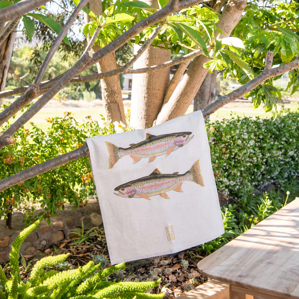 Monogram Tea Towel - Rainbow Trout